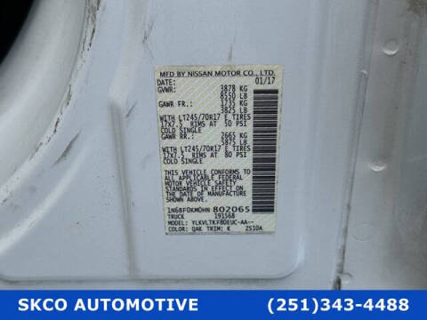 2017 Nissan NV 1500 SV