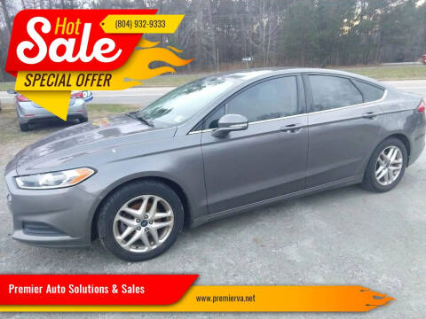 2013 Ford Fusion for sale at Premier Auto Solutions & Sales in Quinton VA