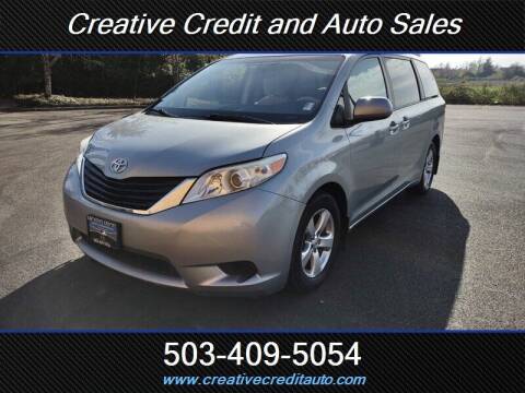 2013 Toyota Sienna for sale at Creative Credit & Auto Sales in Salem OR