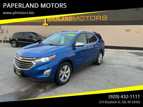 2019 Chevrolet Equinox for sale at PAPERLAND MOTORS - Fresh Inventory in Green Bay WI