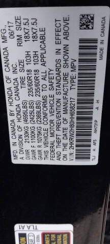 2017 Honda CR-V EX-L