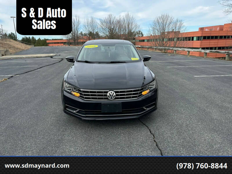 2018 Volkswagen Passat for sale at S & D Auto Sales in Maynard MA