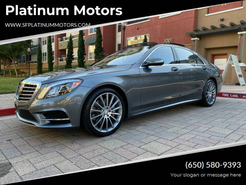 2016 Mercedes-Benz S-Class for sale at Platinum Motors in San Bruno CA