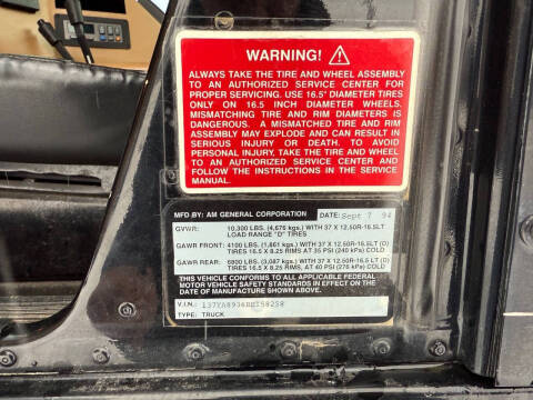 1994 AM General Hummer Hard Top