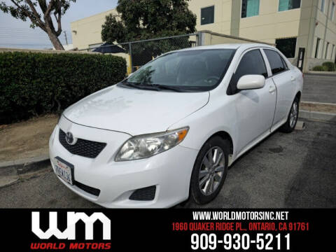 2010 Toyota Corolla for sale at World Motors INC in Ontario CA