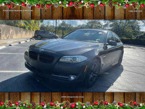 2013 BMW 5 Series for sale at HIGH PERFORMANCE MOTORS in Hollywood FL