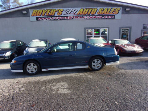 2003 Chevrolet Monte Carlo for sale at ROYERS 219 AUTO SALES in Dubois PA