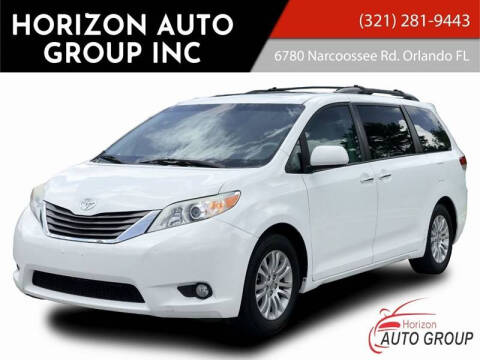 2013 Toyota Sienna for sale at HORIZON AUTO GROUP INC in Orlando FL