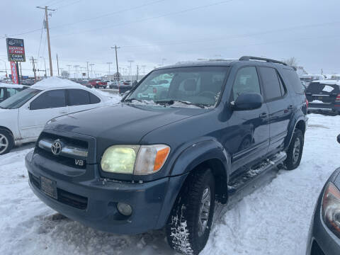 2006 Toyota Sequoia for sale at BELOW BOOK AUTO SALES in Idaho Falls ID