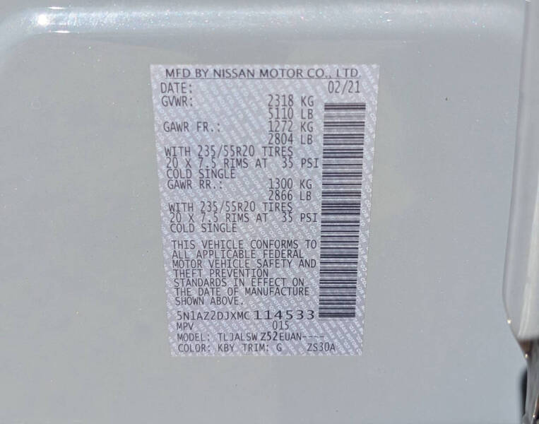 2021 Nissan Murano Platinum