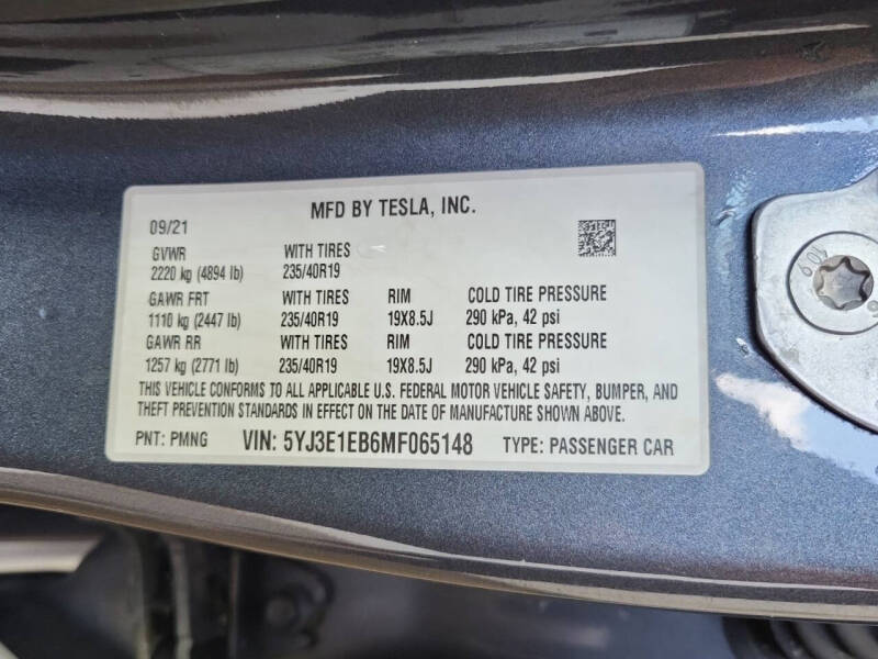 2021 Tesla Model 3 Long Range