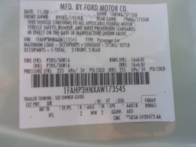 2010 Ford Focus SEL