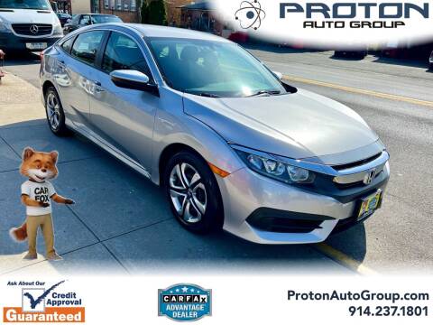 2016 Honda Civic for sale at Proton Auto Group in Yonkers NY