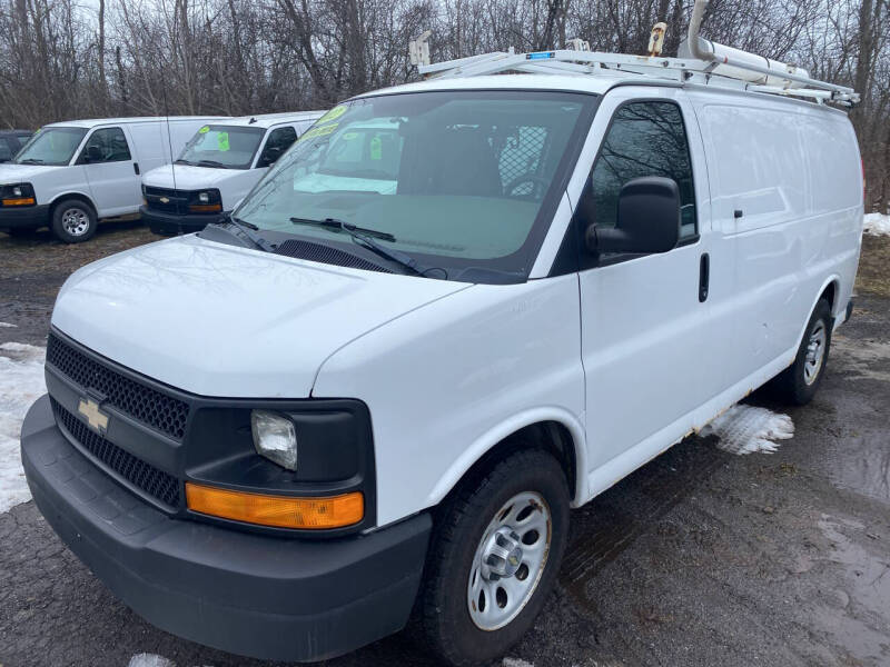 Used 2012 Chevrolet Express Cargo Work Van with VIN 1GCSHAF48C1131791 for sale in Spencerport, NY