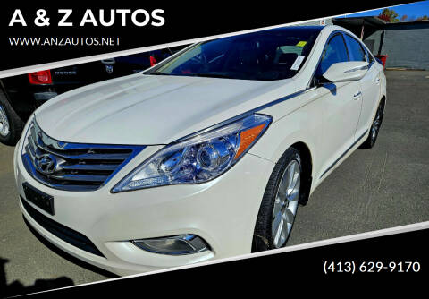 2012 Hyundai Azera for sale at A & Z AUTOS in Westfield MA