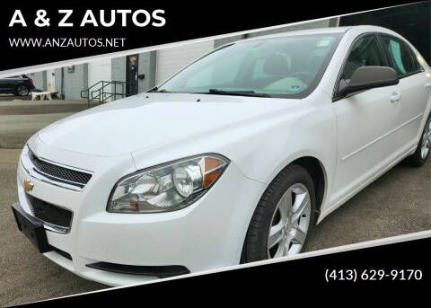 2012 Chevrolet Malibu for sale at A & Z AUTOS in Westfield MA