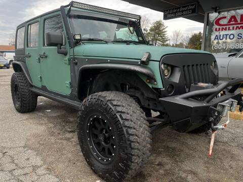 2014 Jeep Wrangler Unlimited for sale at Carz Unlimited in Richmond VA