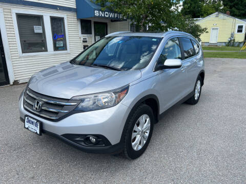 2013 Honda CR-V for sale at Snowfire Auto in Waterbury VT
