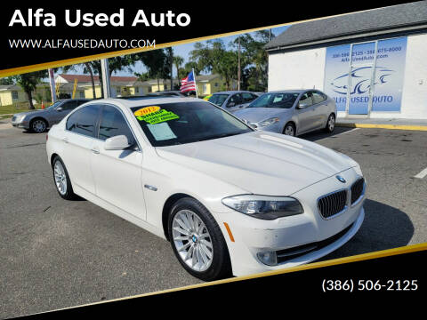 2012 BMW 5 Series for sale at Alfa Used Auto in Holly Hill FL