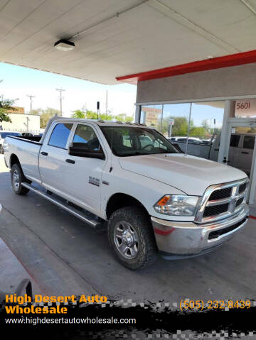 2018 RAM 2500 for sale at High Desert Auto Wholesale in Albuquerque NM