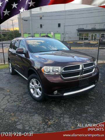 2012 Dodge Durango for sale at All American Imports in Alexandria VA