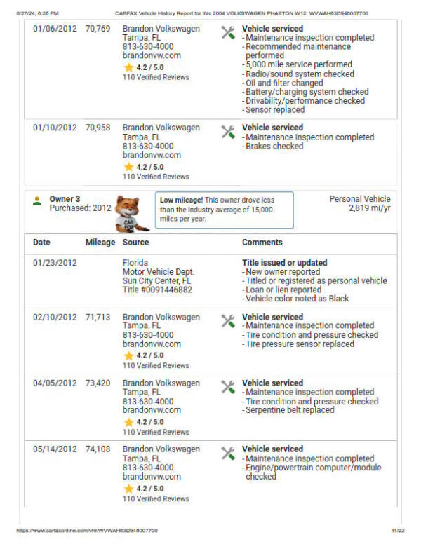 2004 Volkswagen Phaeton Premiere Edition W12