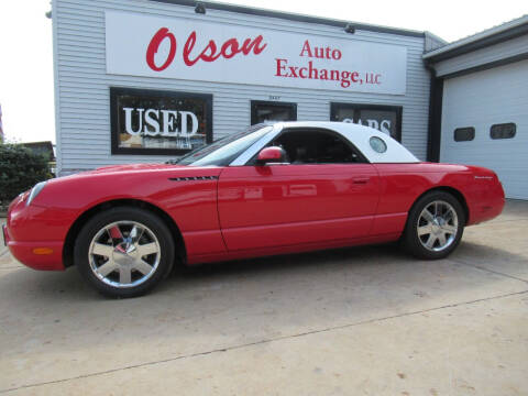 2002 Ford Thunderbird for sale at OLSON AUTO EXCHANGE LLC in Stoughton WI