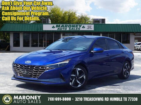 2021 Hyundai Elantra for sale at Maroney Auto Sales in Humble TX