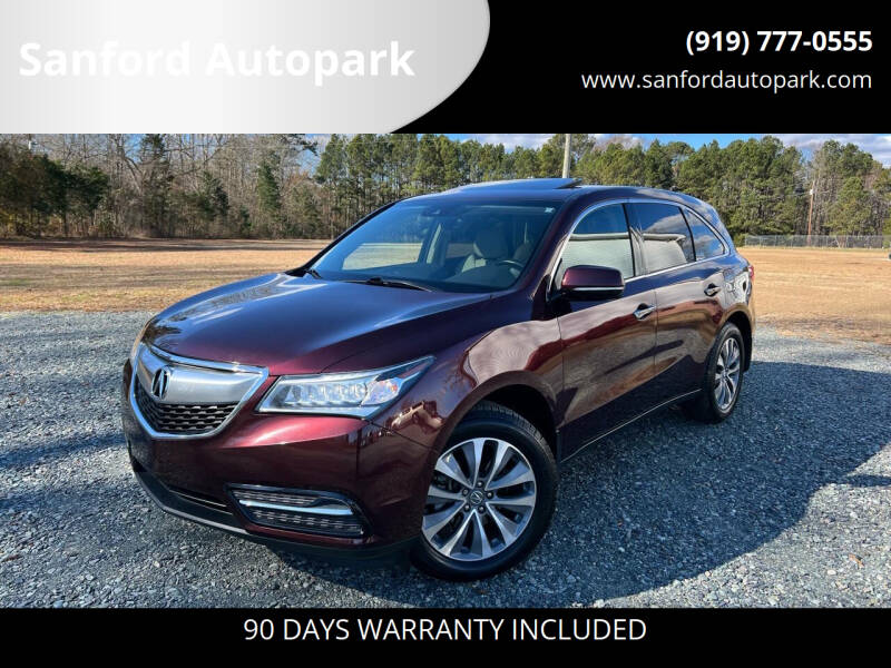 2016 Acura MDX for sale at Sanford Autopark in Sanford NC