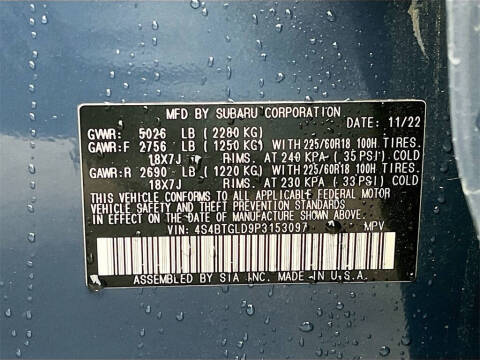 2023 Subaru Outback Onyx Edition XT