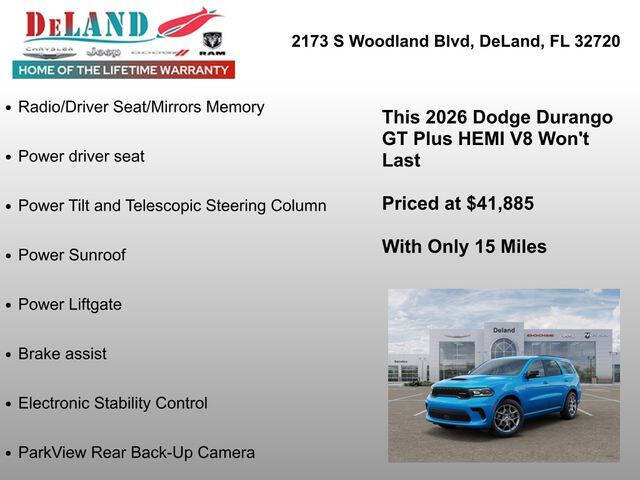 2026 Dodge Durango GT HEMI Plus