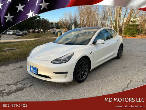 2020 Tesla Model 3 for sale at MD Motors LLC in Williston VT