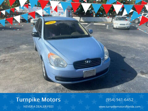 2011 Hyundai Accent for sale at Turnpike Motors in Pompano Beach FL