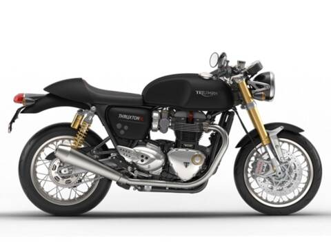 2017 Triumph Thruxton 1200 R Matte Jet Blac for sale at Road Track and Trail in Big Bend WI