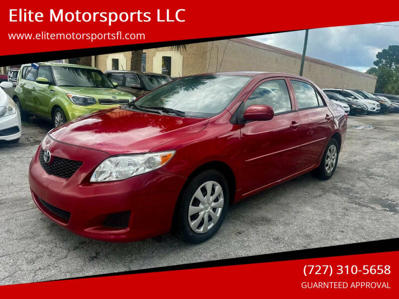 2010 Toyota Corolla for sale at Elite Motorsports LLC in Saint Petersburg FL