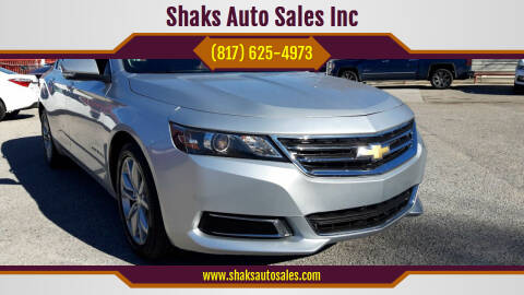 2016 Chevrolet Impala for sale at Shaks Auto Sales Inc in Fort Worth TX