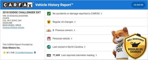 2018 Dodge Challenger SXT
