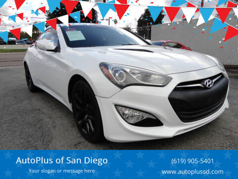2016 Hyundai Genesis Coupe for sale at AutoPlus of San Diego in Spring Valley CA