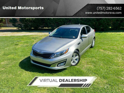 2014 Kia Optima for sale at United Motorsports in Virginia Beach VA