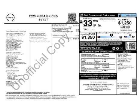 2023 Nissan Kicks SV