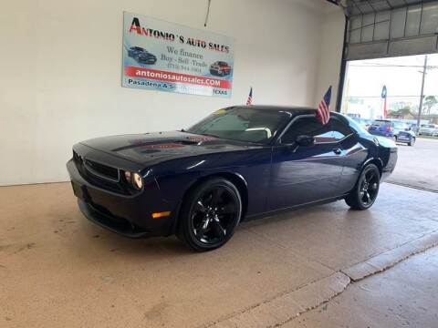 2014 Dodge Challenger for sale at Antonio's Auto Sales - Antonio`s  3001 in Pasadena TX