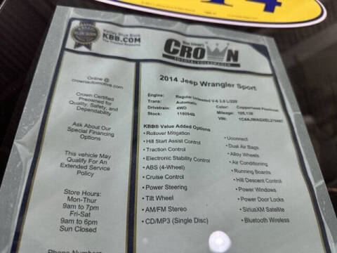 2014 Jeep Wrangler Sport
