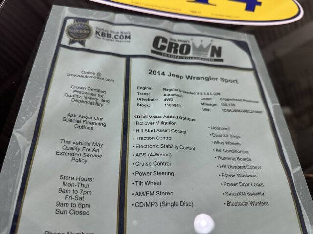 2014 Jeep Wrangler Sport