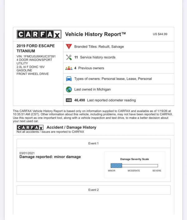 2019 Ford Escape Titanium