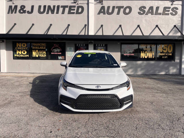 2022 Toyota Corolla for sale at M & J UNITED AUTO SALES in LAUDERDALE LAKES, FL