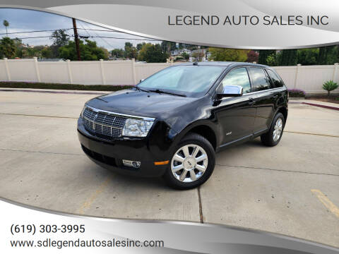 2007 Lincoln MKX for sale at Legend Auto Sales Inc in Lemon Grove CA