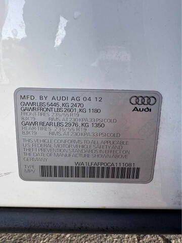 2012 Audi A7 3.0T quattro Premium Plus