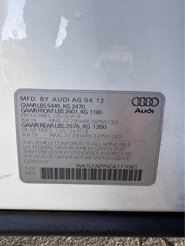2012 Audi A7 3.0T quattro Premium Plus
