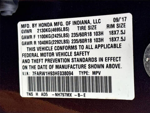 2017 Honda CR-V Touring