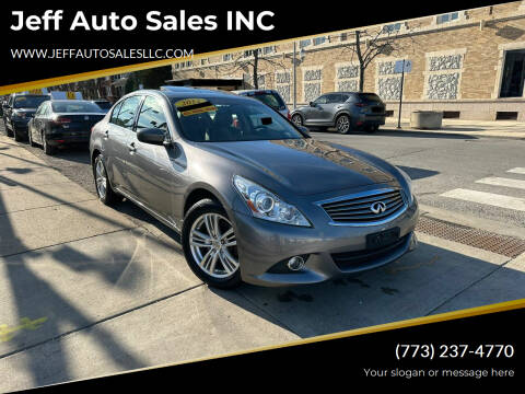 2012 Infiniti G25 Sedan for sale at Jeff Auto Sales INC in Chicago IL